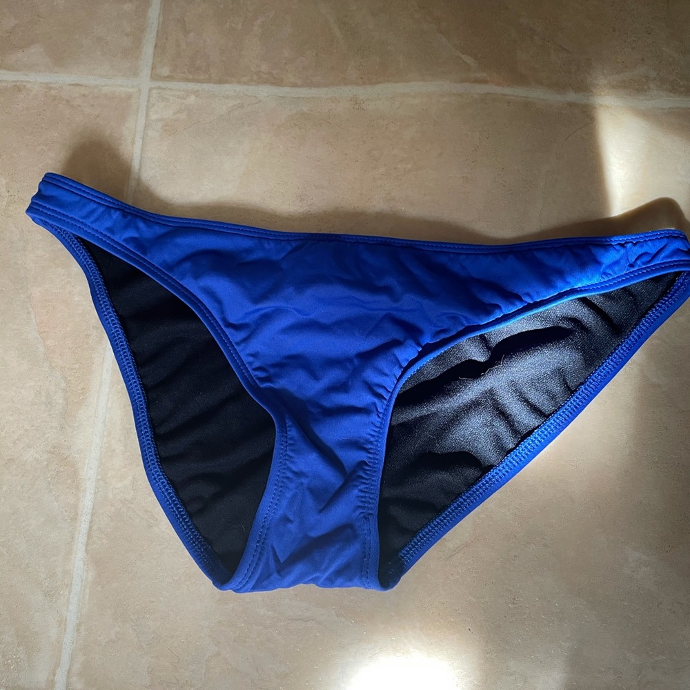 Blue bikini bottoms